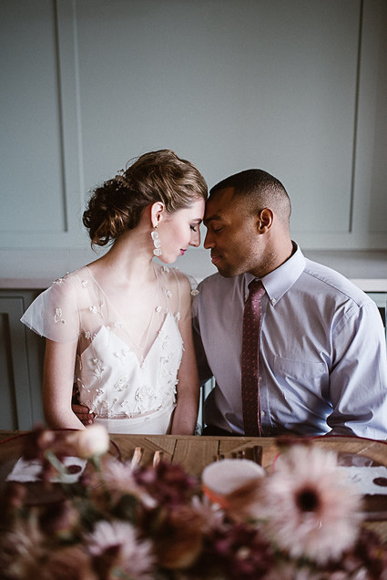 Moody mauve Valentine's Day and winter wedding ideas Inspiration