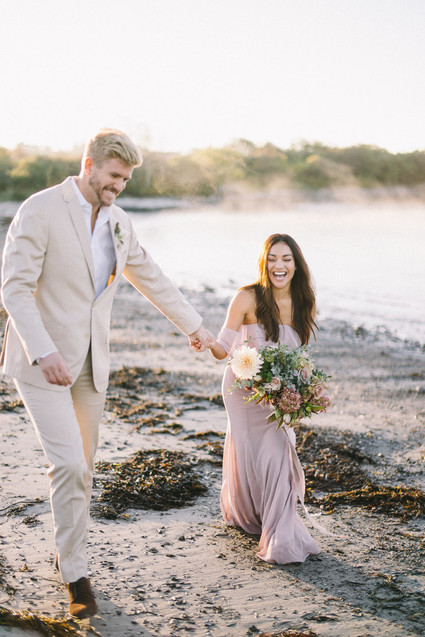 Maine engagement photos at Kettle Cove on Cape Elizabeth
