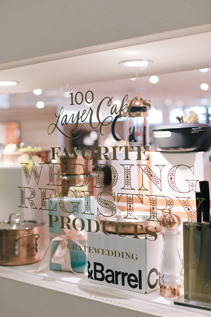 Crate and Barrel Private Wedding Registry Event Inspiration