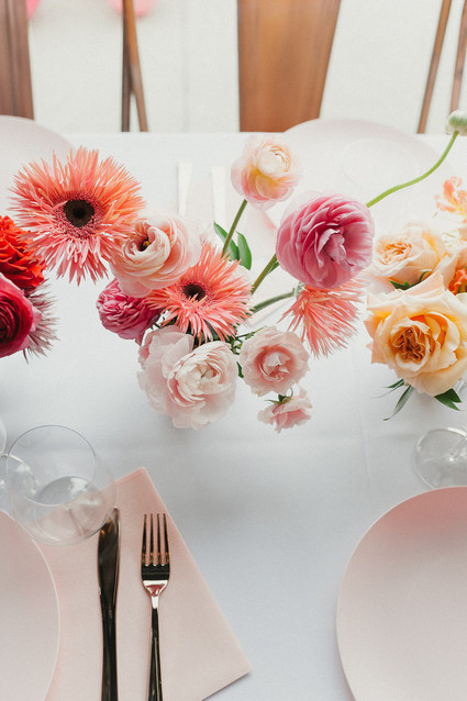 Ombre pink birthday party