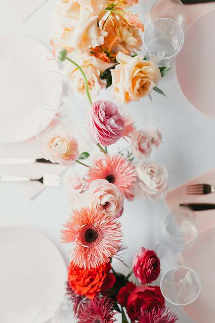 Ombre pink birthday party