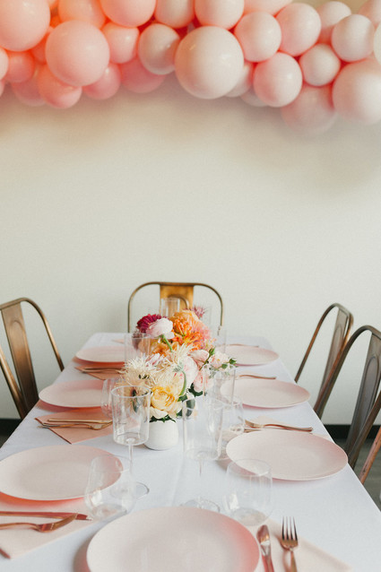 Ombre pink birthday party