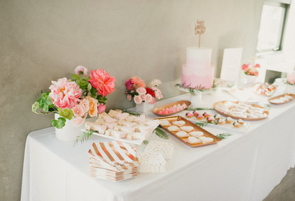 Ombre pink first birthday party