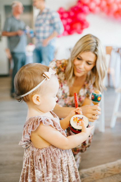 Ombre pink first birthday party
