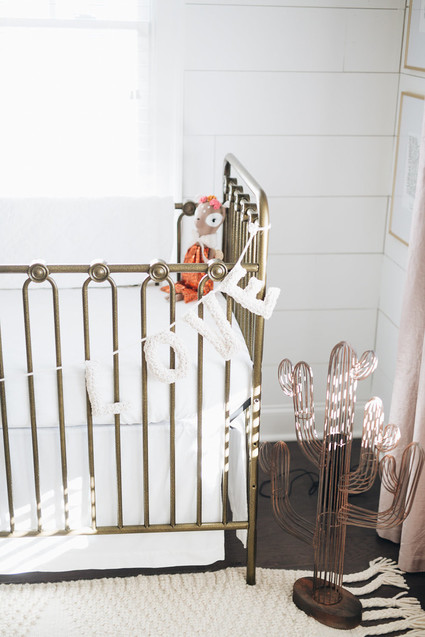 Feminine girl's nursery