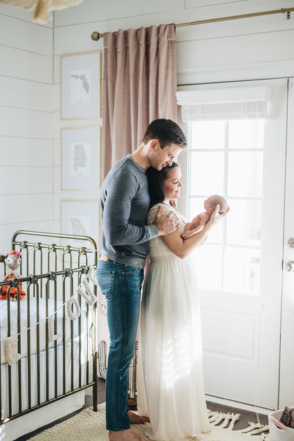 Feminine girl's nursery