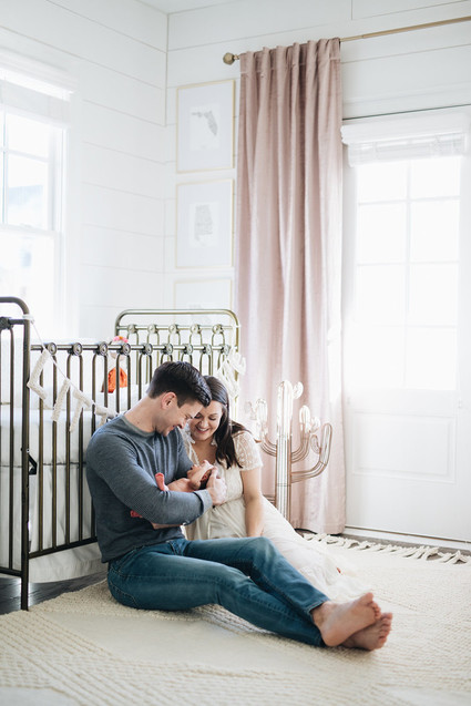Feminine girl's nursery