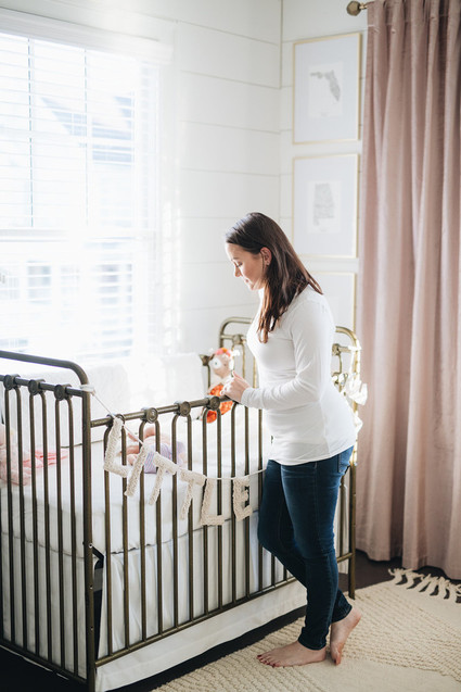 Feminine girl's nursery