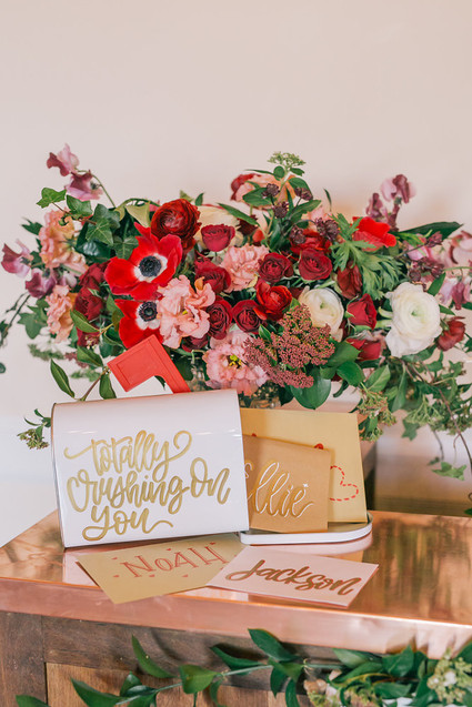 styled valentine's day bar