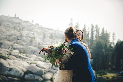 Sierra camp wedding at the Hideout in Kirkwood CA
