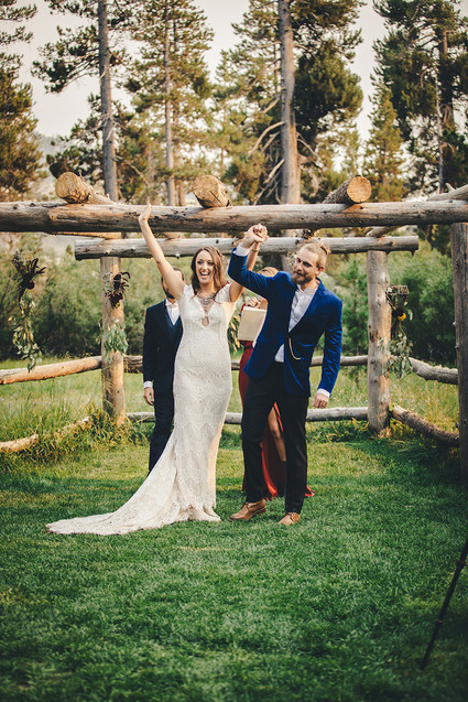 Sierra camp wedding at the Hideout in Kirkwood CA