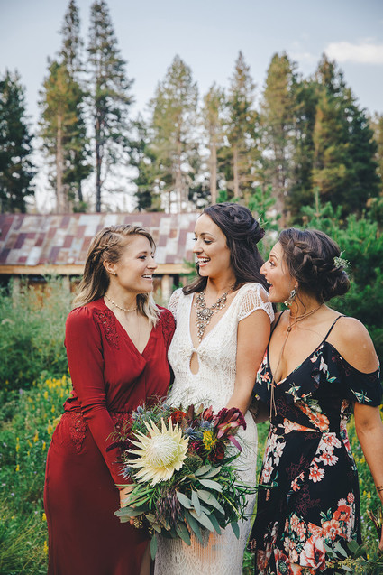 Sierra camp wedding at the Hideout in Kirkwood CA