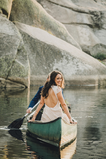 Sierra camp wedding at the Hideout in Kirkwood CA