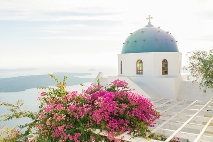 Santorini engagement shoot