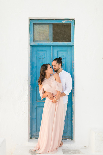 Santorini engagement shoot