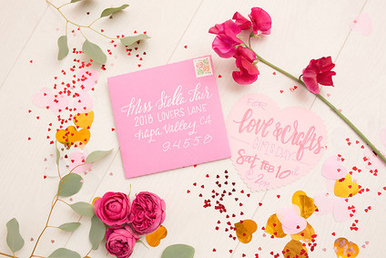 Pink and red floral Valentine's Day party