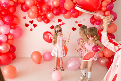 Pink and red floral Valentine's Day party Inspiration