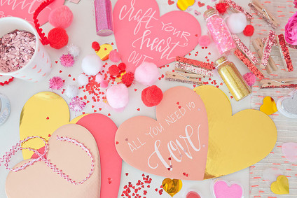 Pink and red floral Valentine's Day party Inspiration