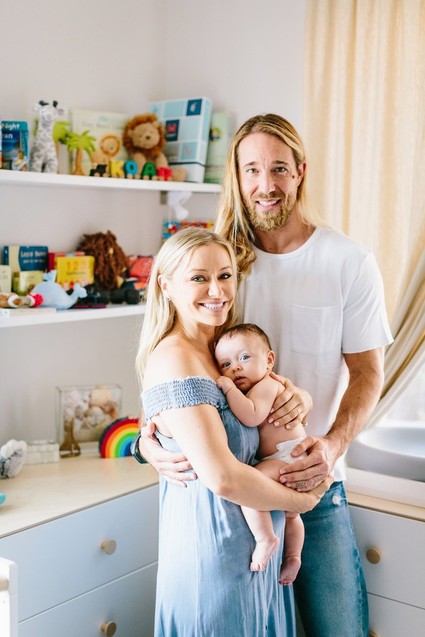 surf inspired nursery and newborn photos