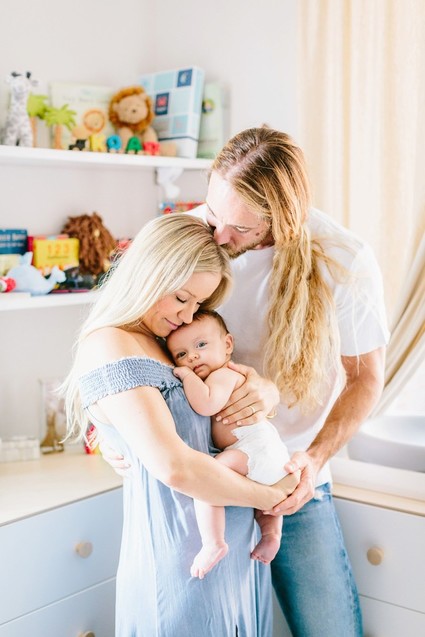 surf inspired nursery and newborn photos
