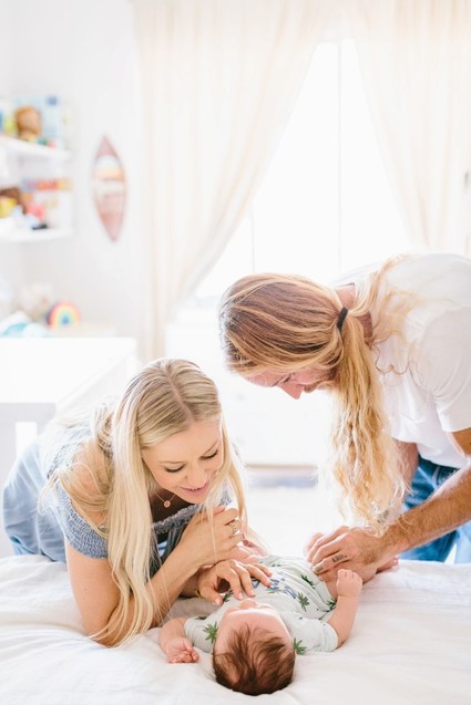 surf inspired nursery and newborn photos