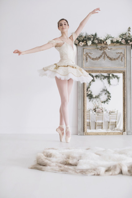 Floral Swan Lake ballet themed second birthday party