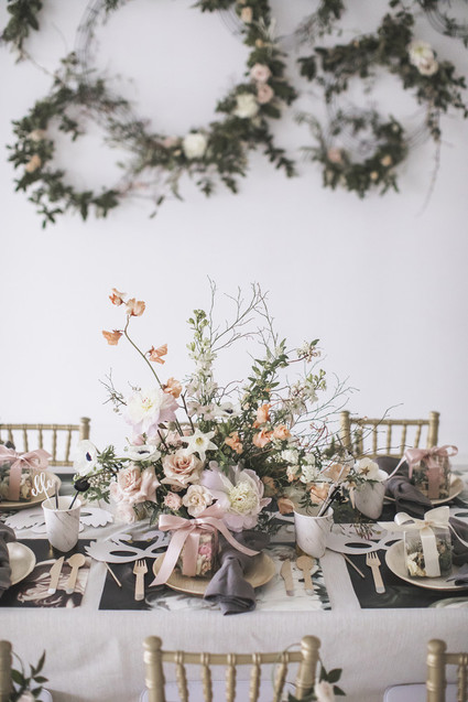 Floral Swan Lake ballet themed second birthday party