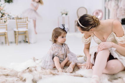 Floral Swan Lake ballet themed second birthday party