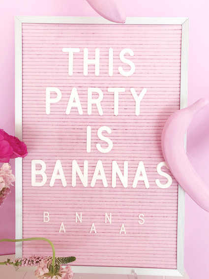 Museum of Ice Cream inspired Banana birthday party