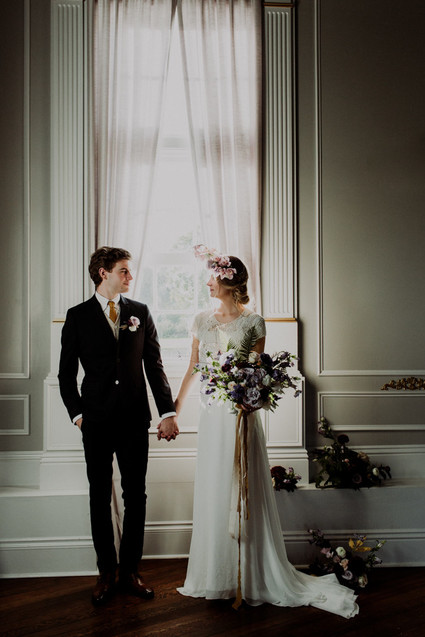 Moody spring elopement ideas at The Old Schoolhouse in Newberg Oregon