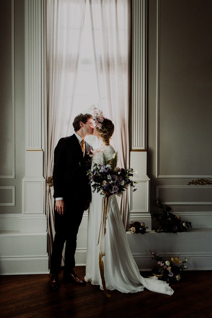 Moody spring elopement ideas at The Old Schoolhouse in Newberg Oregon