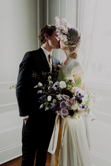 Moody spring elopement ideas at The Old Schoolhouse in Newberg Oregon