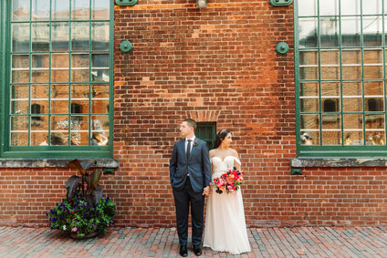 Bright whimsical Toronto Warehouse wedding