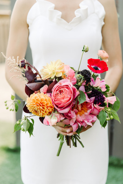 Bright whimsical Toronto Warehouse wedding