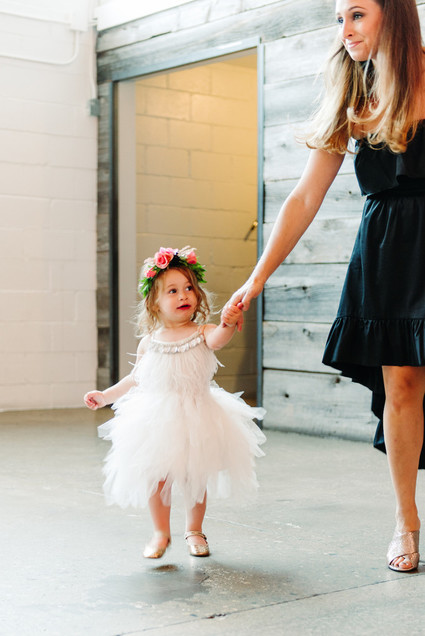 Bright whimsical Toronto Warehouse wedding