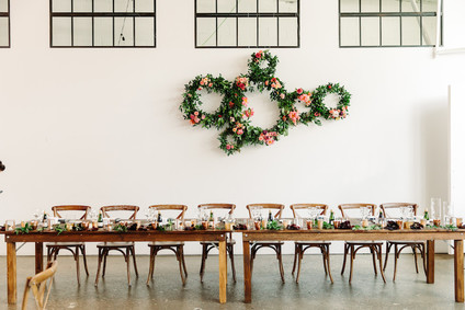 Bright whimsical Toronto Warehouse wedding