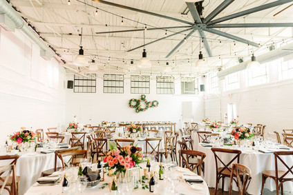 Bright whimsical Toronto Warehouse wedding
