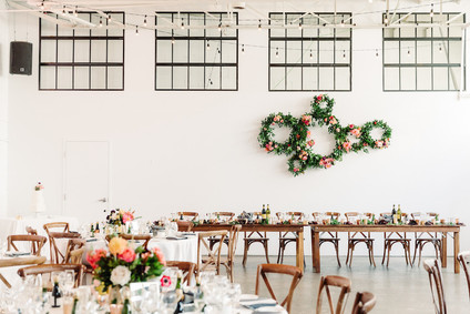 Bright whimsical Toronto Warehouse wedding
