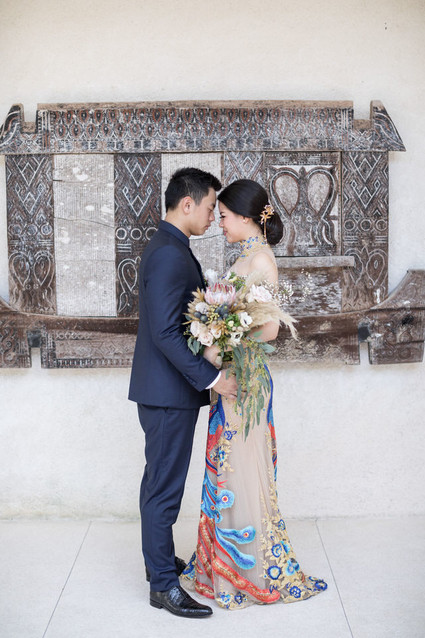 Elegant floral destination wedding in Bali