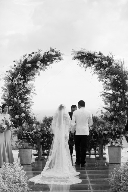 Elegant floral destination wedding in Bali