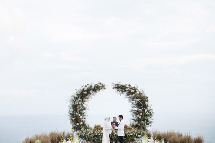 Elegant floral destination wedding in Bali