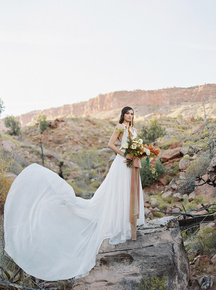 Sunset elopement at Under The Canvas in Zion National Park