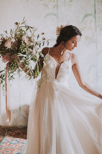 Romantic old world destination wedding in Tuscany