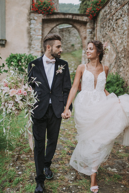 Romantic old world destination wedding in Tuscany