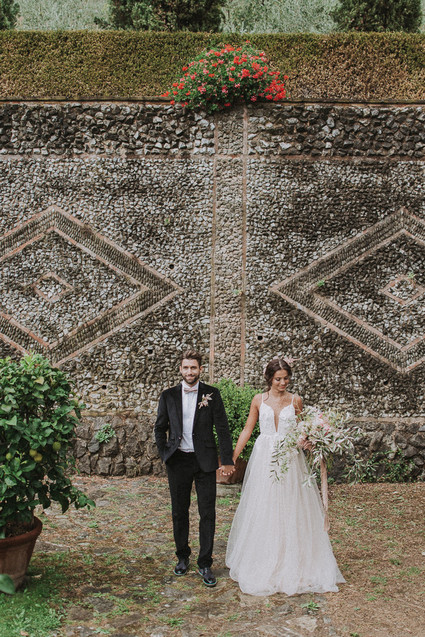 Romantic old world destination wedding in Tuscany