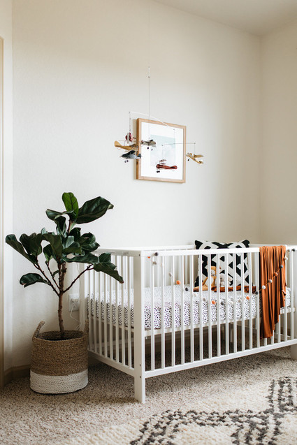 Boys minimal earth tone nursery