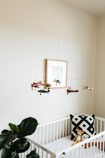 Boys minimal earth tone nursery