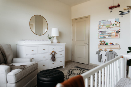 Boys minimal earth tone nursery