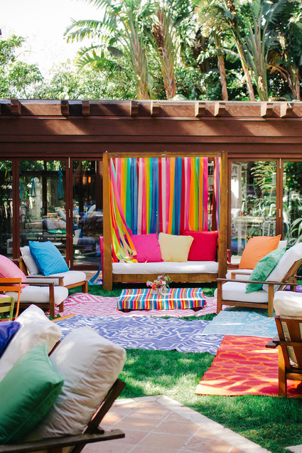 Rainbow baby shower theme in LA for Cammy of Show Me Your Mumu Inspiration