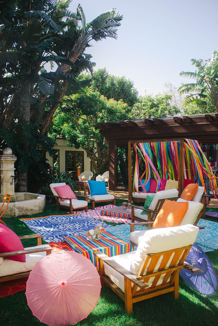 Rainbow baby shower theme in LA for Cammy of Show Me Your Mumu Inspiration